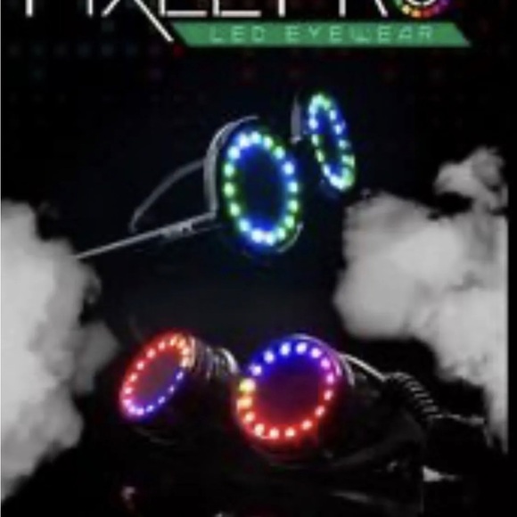 LED Pixel Pro Goggles - Programmable Rechargeable Light - Picture 7 of 8